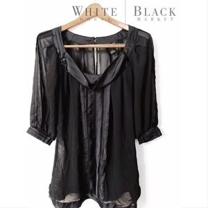 White House Black Market embellished tunic nwot